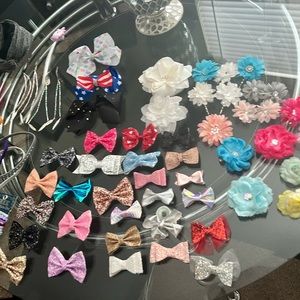 50+ Girls Hair Bows, Headbands & Hair Accessories Set